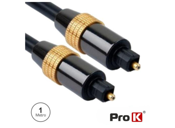 ProK Cabo Fibra Óptica TOSLINK-TOSLINK 1m ProK Cabo Fibra Óptica TOSLINK-TOSLINK 1m